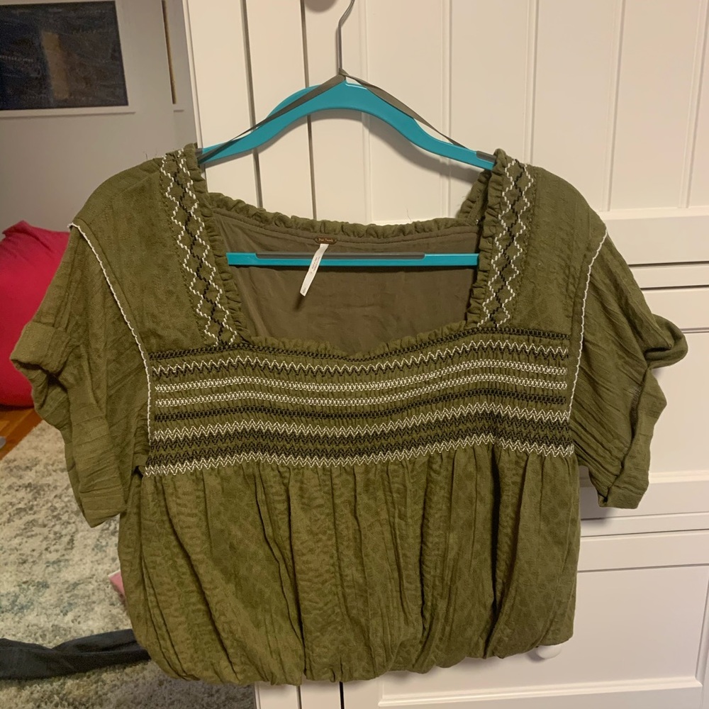 Free people cropped blouse